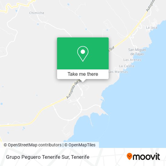 Grupo Peguero Tenerife Sur map