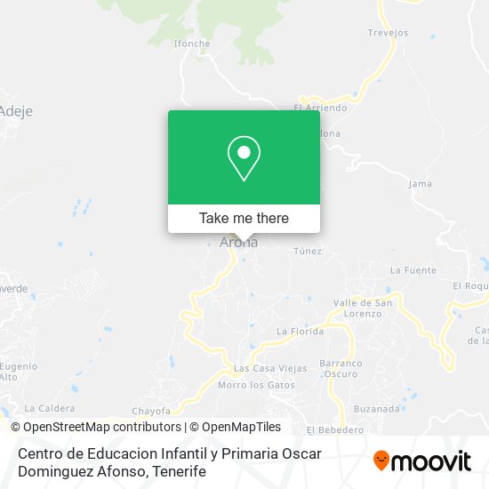 Centro de Educacion Infantil y Primaria Oscar Dominguez Afonso map