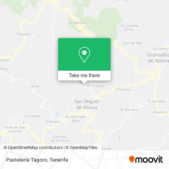 Pastelería Tagoro map