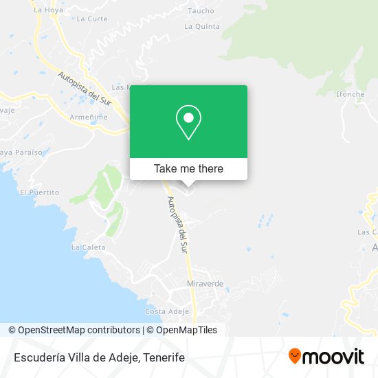 mapa Escudería Villa de Adeje