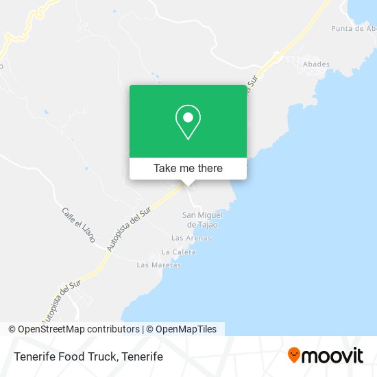 Tenerife Food Truck map