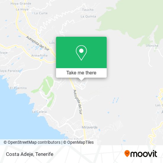 mapa Costa Adeje