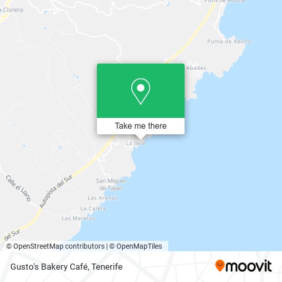 Gusto's Bakery Café map
