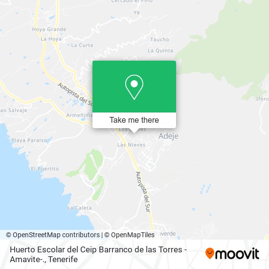 Huerto Escolar del Ceip Barranco de las Torres -Amavite-. map