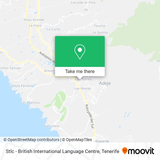 mapa Stlc - British International Language Centre