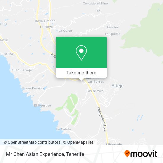 Mr Chen Asian Experience map
