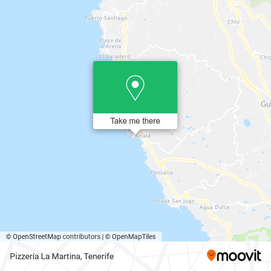 Pizzería La Martina map