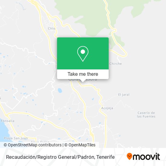 Recaudación / Registro General / Padrón map