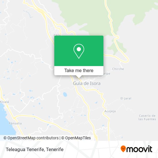 Teleagua Tenerife map