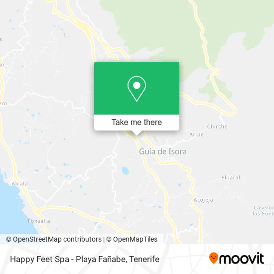 Happy Feet Spa - Playa Fañabe map