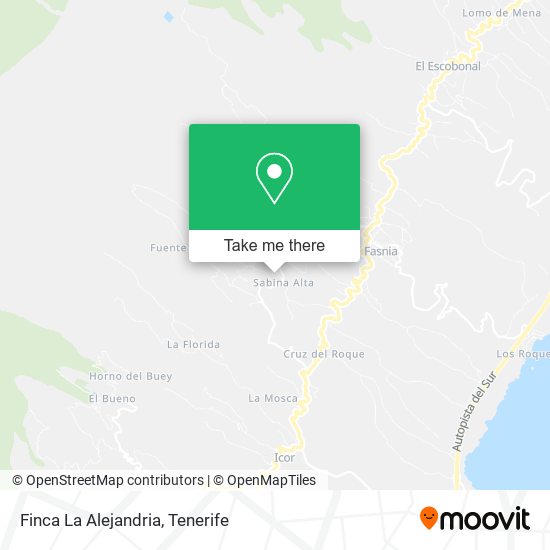 Finca La Alejandria map