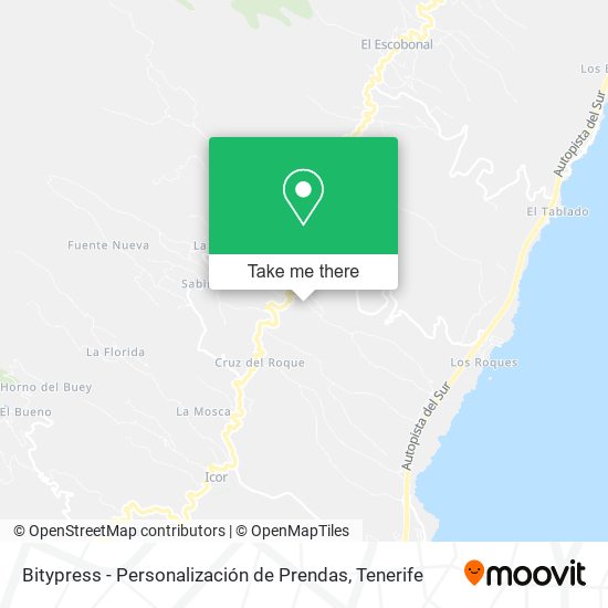 Bitypress - Personalización de Prendas map