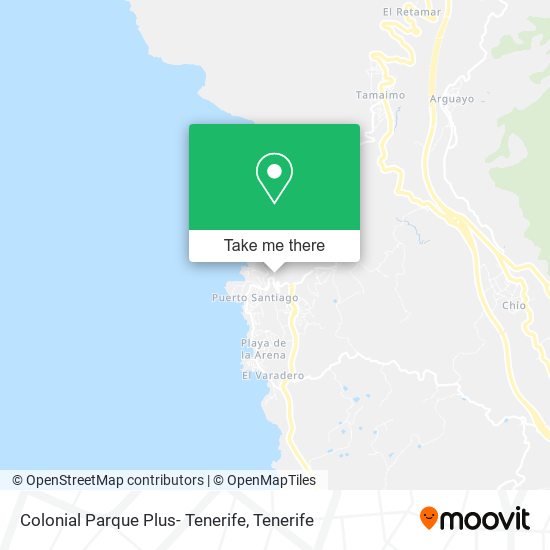 mapa Colonial Parque Plus- Tenerife