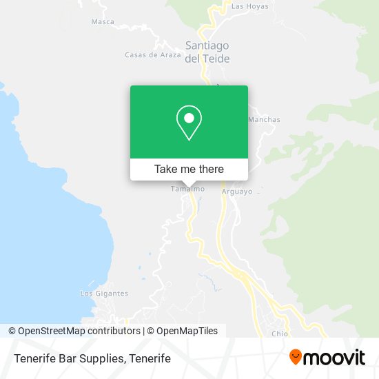 Tenerife Bar Supplies map