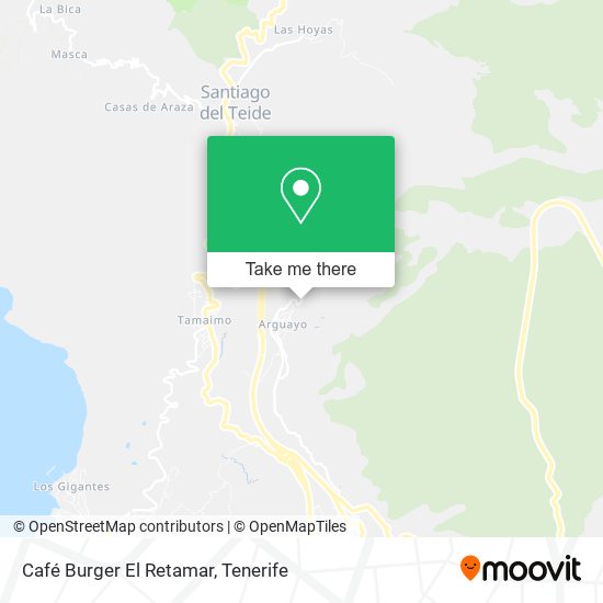Café Burger El Retamar map