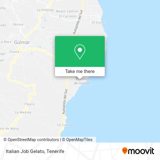 Italian Job Gelato map