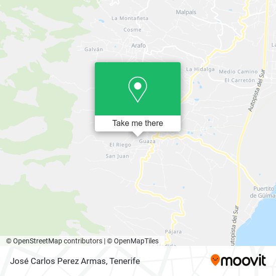 José Carlos Perez Armas map