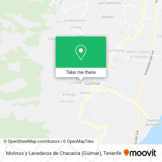 Molinos y Lavaderos de Chacaica (Güímar) map