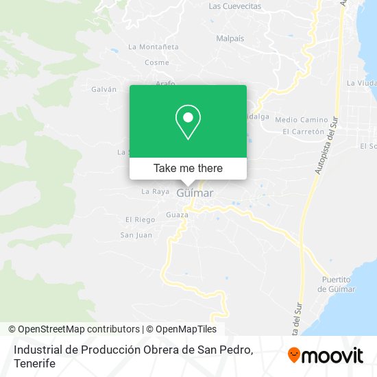 mapa Industrial de Producción Obrera de San Pedro