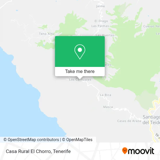 Casa Rural El Chorro map