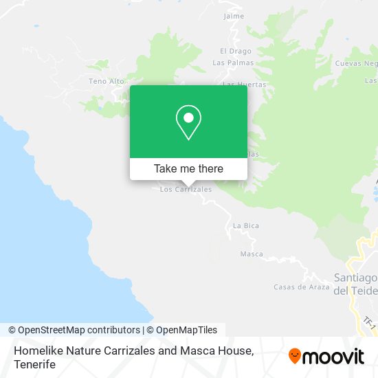 Homelike Nature Carrizales and Masca House map