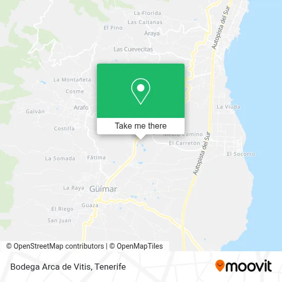 Bodega Arca de Vitis map