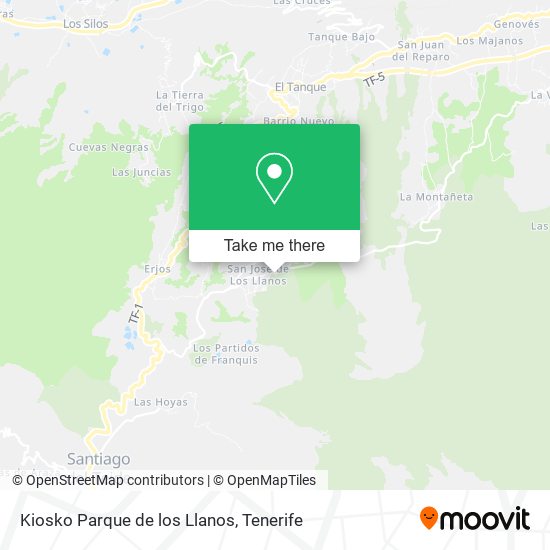 Kiosko Parque de los Llanos map