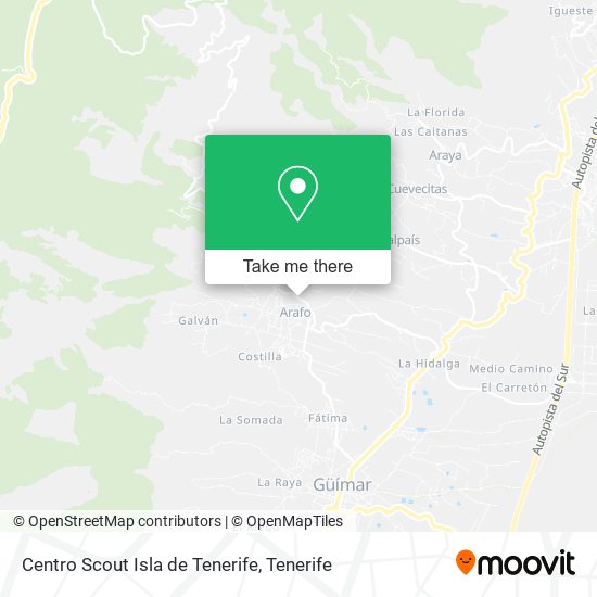 Centro Scout Isla de Tenerife map