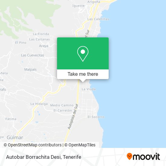 Autobar Borrachita Desi map