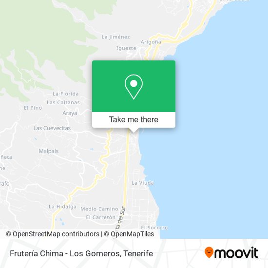 Frutería Chima - Los Gomeros map
