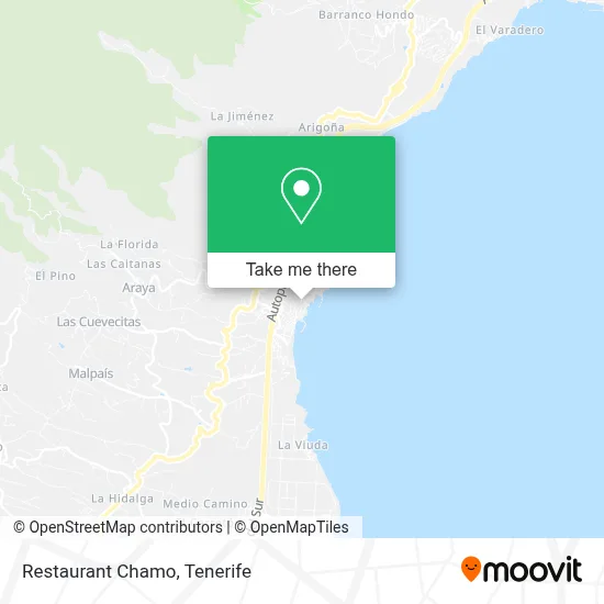 mapa Restaurant Chamo