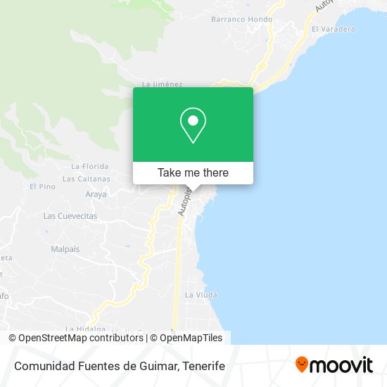 Comunidad Fuentes de Guimar map