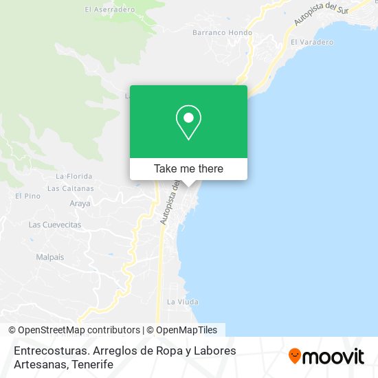 Entrecosturas. Arreglos de Ropa y Labores Artesanas map