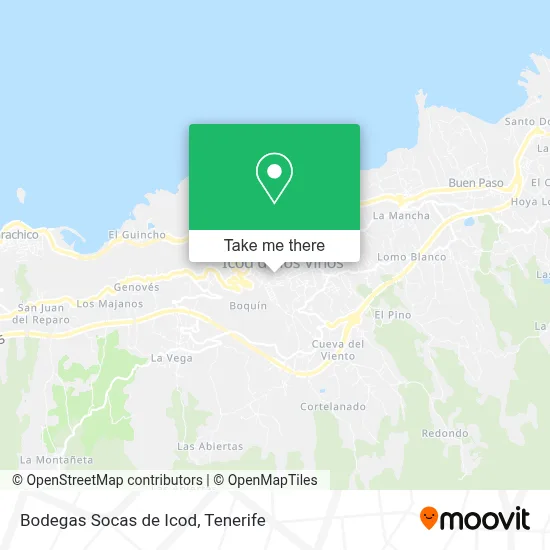 Bodegas Socas de Icod map