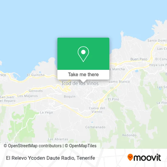 El Relevo Ycoden Daute Radio map