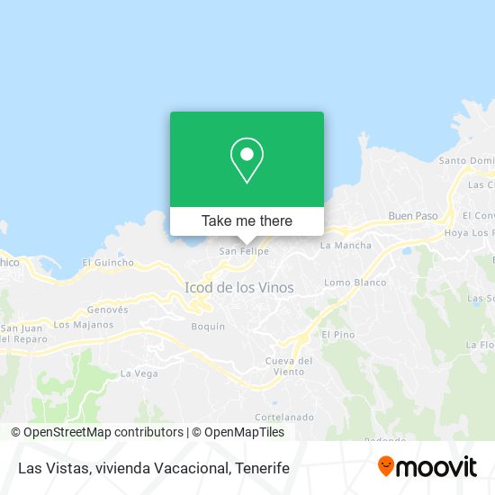 Las Vistas, vivienda Vacacional map