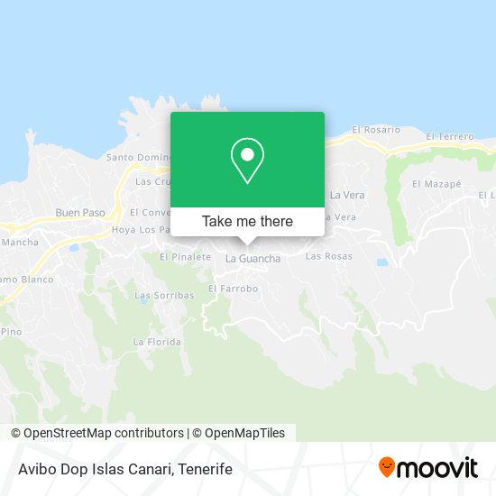 mapa Avibo Dop Islas Canari