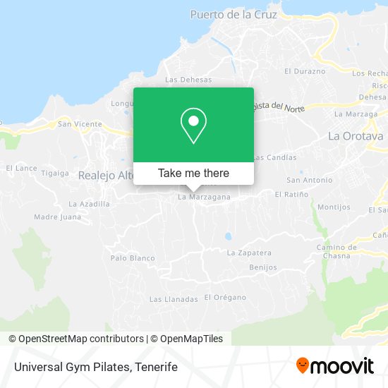 Universal Gym Pilates map