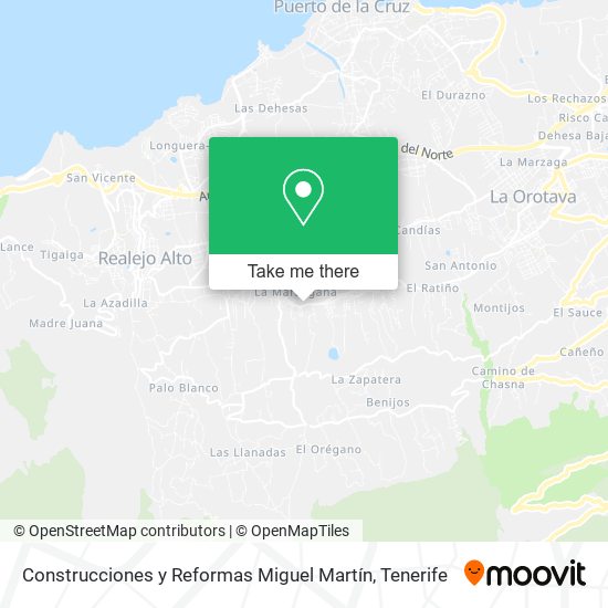 Construcciones y Reformas Miguel Martín map