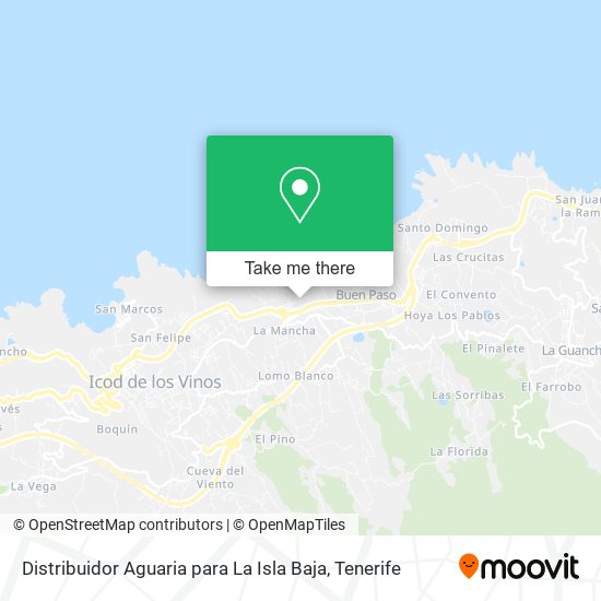 Distribuidor Aguaria para La Isla Baja map
