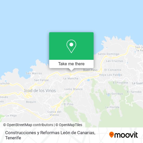 Construcciones y Reformas León de Canarias map