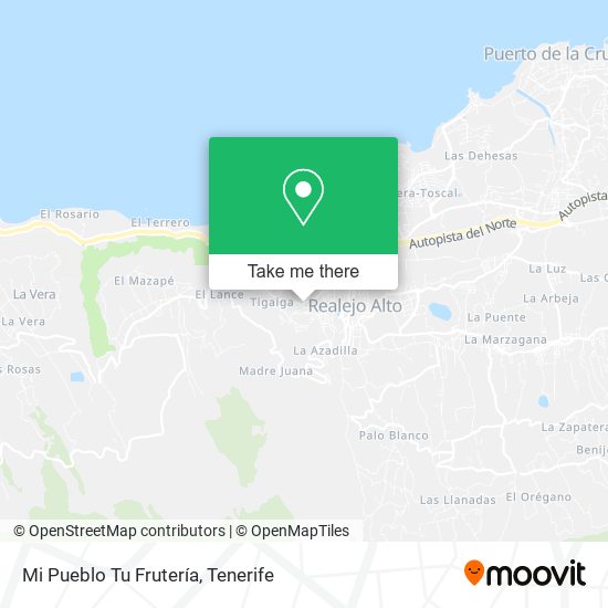 Mi Pueblo Tu Frutería map