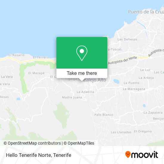 Hello Tenerife Norte map