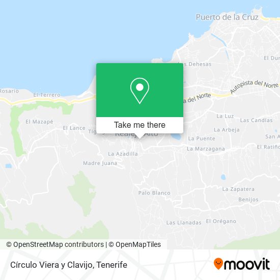 Círculo Viera y Clavijo map