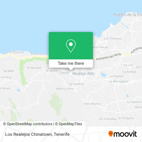 Los Realejos Chinatown map