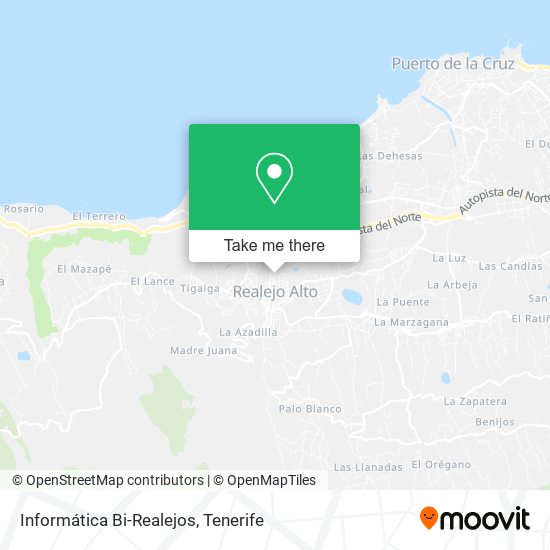 Informática Bi-Realejos map