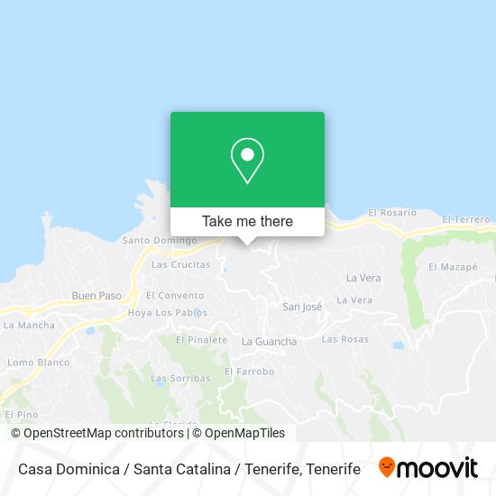 mapa Casa Dominica / Santa Catalina / Tenerife