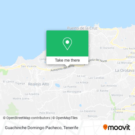 Guachinche Domingo Pacheco map