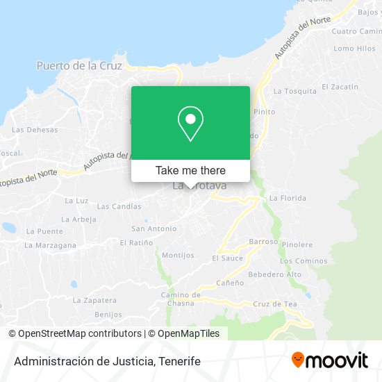 Administración de Justicia map