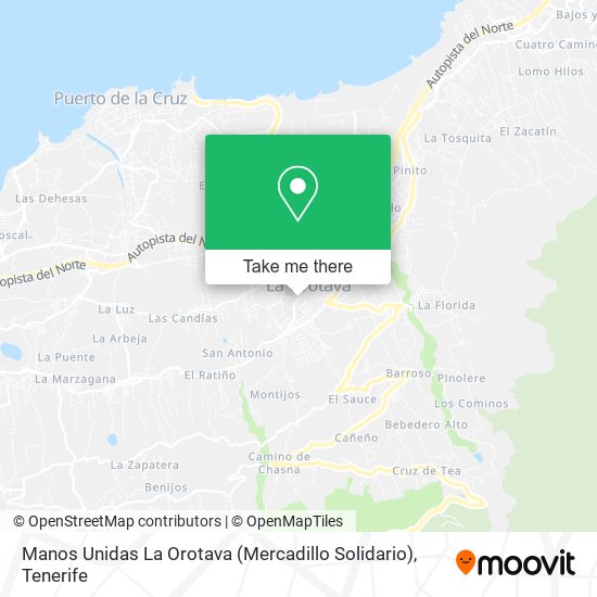 Manos Unidas La Orotava (Mercadillo Solidario) map